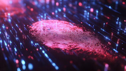 4K Abstract digital fingerprint wallpaper image fingerprint identification background photo fingerprint poster design biometric security image biometric scan image fingerprint security poster design