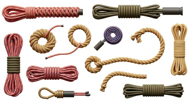 Assorted ropes and cords collection