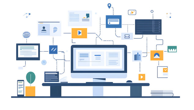 Automated Document Workflow Systems, illustrating streamlined task assignments and process automation in document management for enhanced efficiency, accuracy, and reduced manual intervention