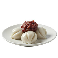 Delicious Korean Sweet Rice Cakes:  Patjuk with Red Bean Paste