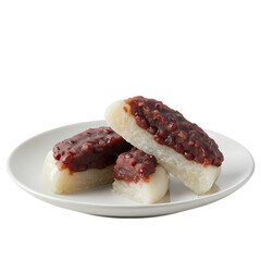 Japanese Mochi: Sweet Red Bean Paste Rice Cakes - Delicious Asian Dessert Food Photography