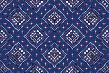 Geometric ethnic seamless pattern traditional. American, Mexican style. Design for background, fabric, clothing, carpet, textile, batik, embroidery.