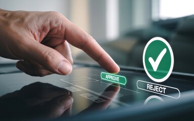 Digital Approval Process Streamlining Workflow with Touchscreen Technology