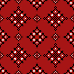 red and black seamless pattern