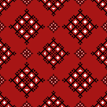 red and black seamless pattern