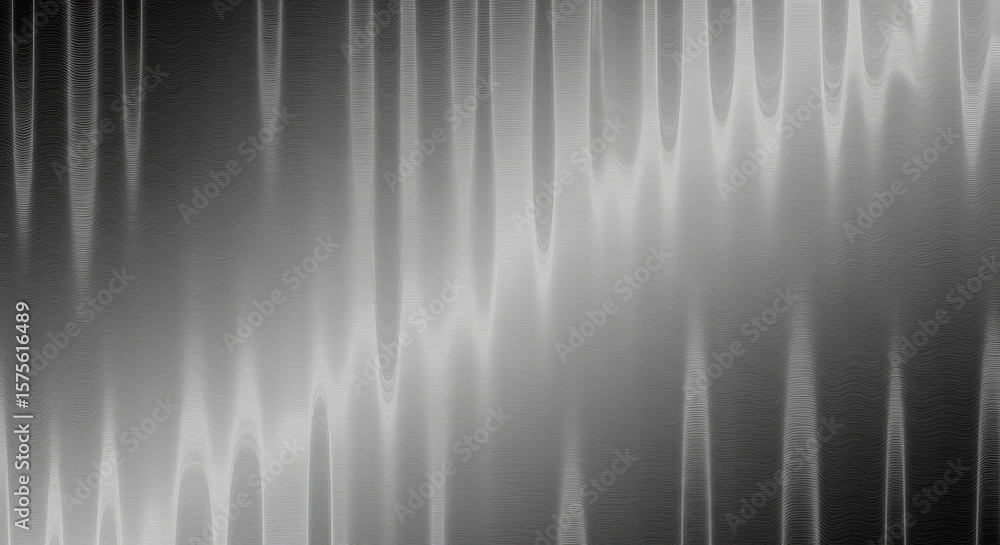 Poster abstract gray and white wavy lines create a textured background