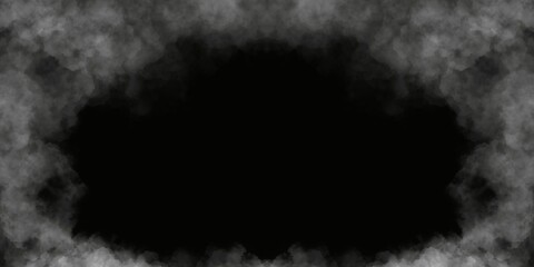 Smoke fog cloud particles isolated on white background