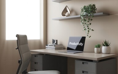 Modern Home Office Workspace Design Productivity & Minimalism