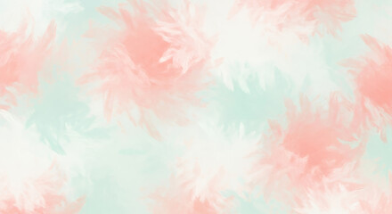 Abstract watercolor background with pink and green brushstrokes