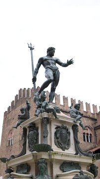The majestic Fountain of Neptune stands in the heart of Bologna, Italy. Sculpted in the 16th century, it&rsquo;s a symbol of power and one of the city&rsquo;s most iconic landmarks.
