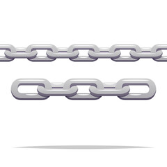 Obraz premium Seamless chain vector isolated illustration