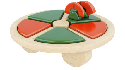 Engaging educational toy playroom wooden puzzle indoor top view learning concepts