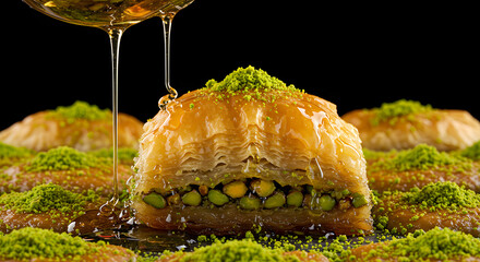 Honey-Glazed Pistachio Baklava – Flaky Layers of Traditional Middle Eastern Dessert