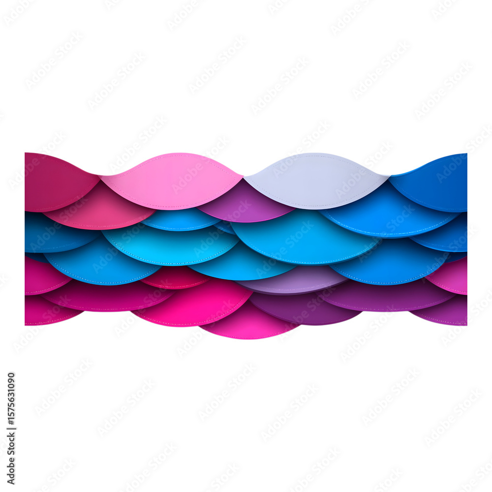Poster colorful wave patterns abstract design digital art modern environment vibrant view