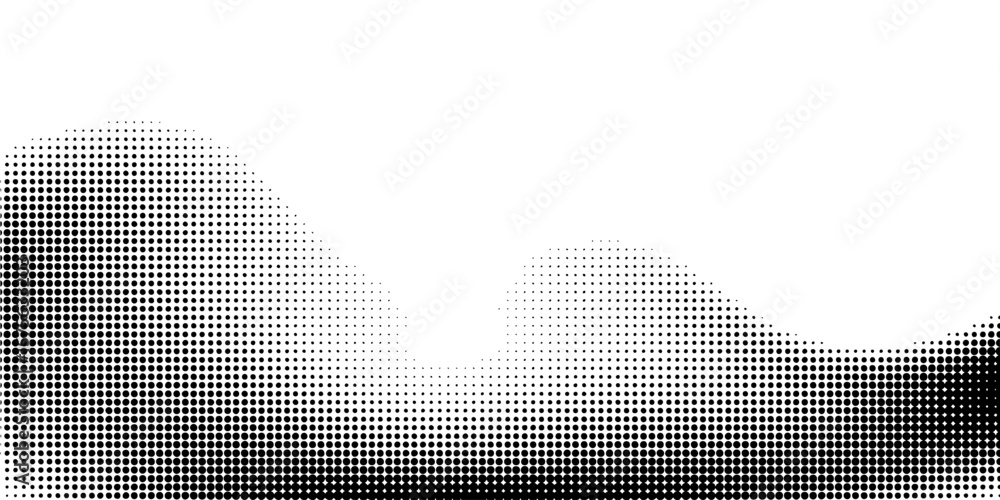 Poster background with monochrome dot texture. polka dot pattern template. background with black dots - sto