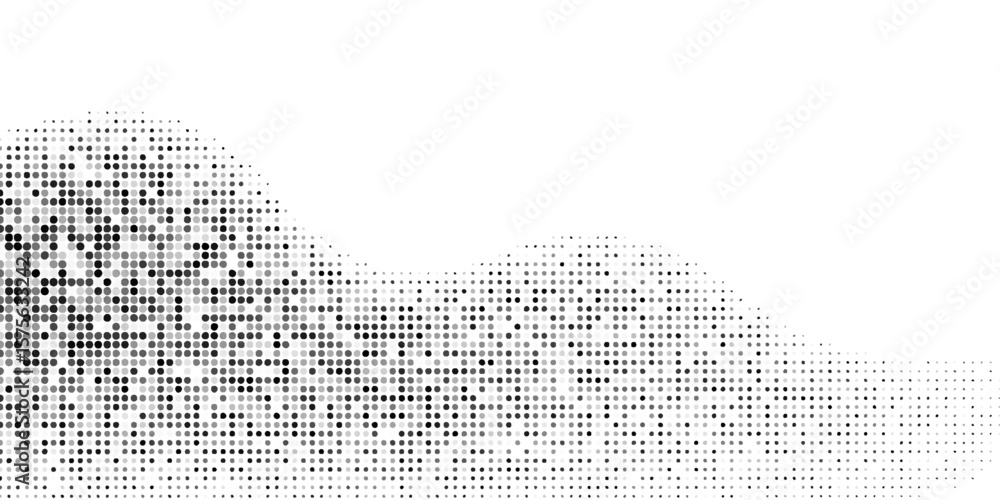 Aufkleber background with monochrome dot texture. polka dot pattern template. background with black dots - sto