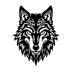 wolf head vector