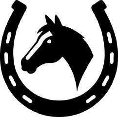 Illustration of horse head vector 