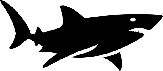 vector illustration of a shark