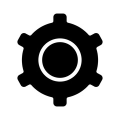 cogwheel glyph icon