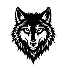wolf head vector