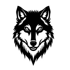 wolf head vector