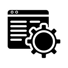 web browser glyph icon