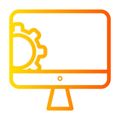 monitor gradient icon