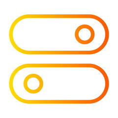 Obraz premium toggle gradient icon