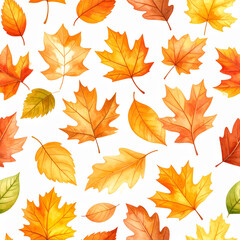 Autumn's Embrace: A captivating autumnal display of golden leaves elegantly scattered, evoking a sense of warmth, nature's beauty, and the tranquil essence of fall.