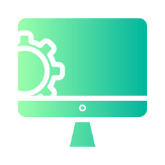 monitor gradient icon