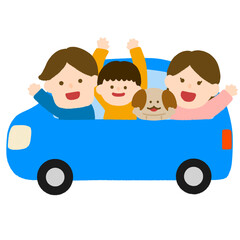 家族（ペット）とドライブ