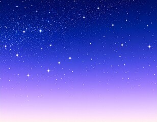 Obraz premium Twinkling Night Sky – Dreamy Summer Stars Background