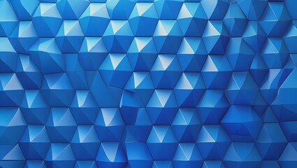 Obraz premium Abstract blue polygonal surface background with geometric shapes and shadows