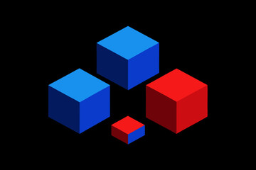 Obraz premium abstract cube background