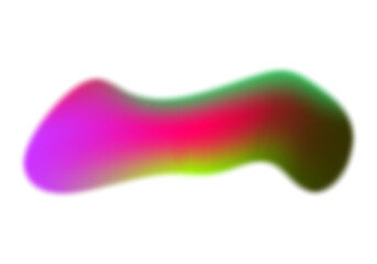 Abstract Blurry colorful gradient background, poster, and banner graphic design element on transparent background.pink, orange, and green colors.