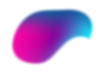Abstract Blurry colorful gradient background, poster, and banner element on transparent background.pink and blue colors.
