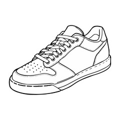 snakers sketch vector illustration isolated on white background ai generated