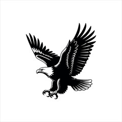 eagle silhouette vector illustration