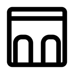 rooms - Housing Facilities - line outline