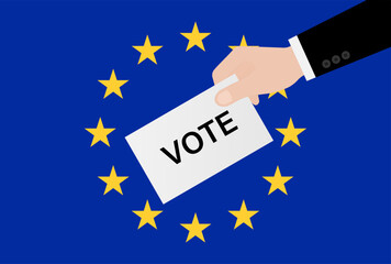 European Union Election. Election Concept. Vector Illustration. 