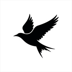 Obraz premium vector illustration of a flying bird