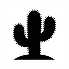 cactus vector silhouette illustration design 