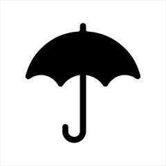 black umbrella vector illustration