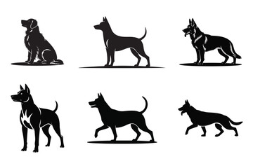 Labrador Dog Silhouette Collection  Pet Clipart for Logos & Designs

