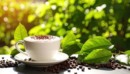 Cup of coffee outdoors