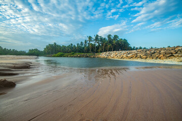 Rajakkamangalam Thurai Beach, Kanyakumari, Tamil Nadu, India.