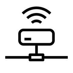 iot gateway - Internet Of Things - line outline
