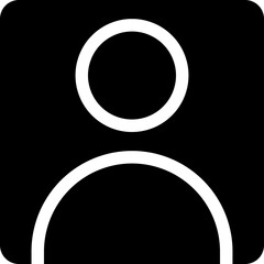 Simple User Profile Icon A Minimalist Vector Graphic