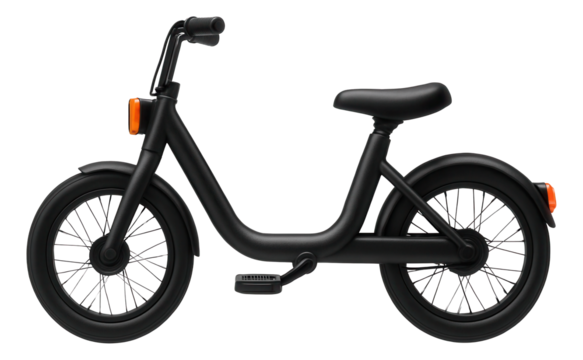 Low-step moped with wide pedals and high-visibility reflectors